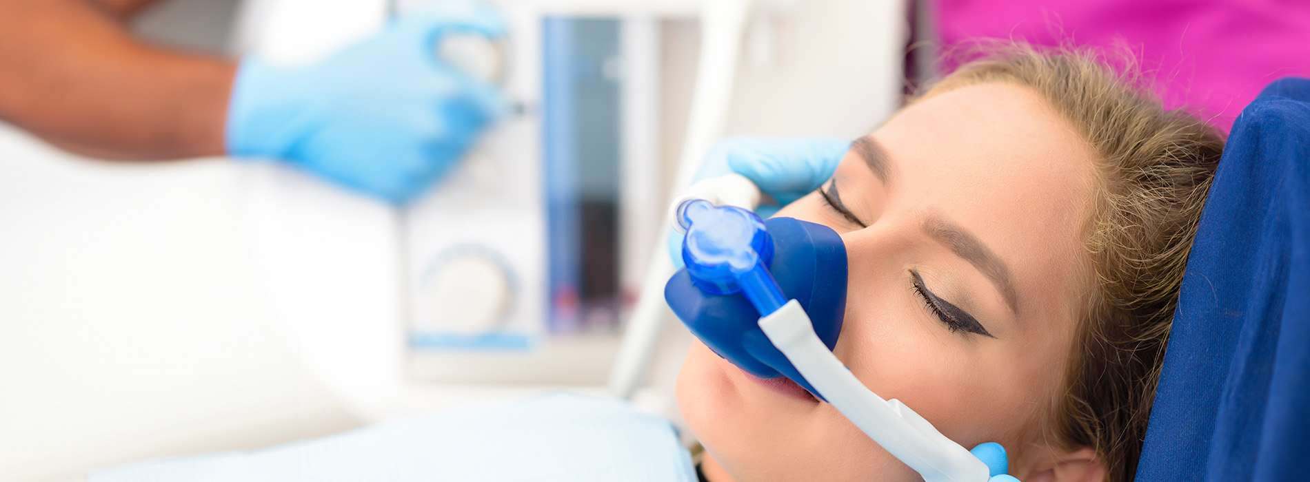 A person receiving medical treatment, with a clear focus on the medical equipment being used.